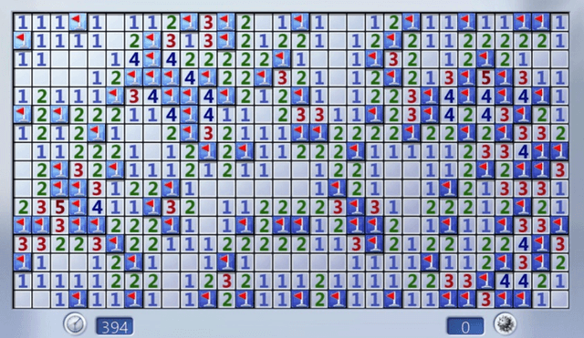 지뢰찾기 신버전 화면